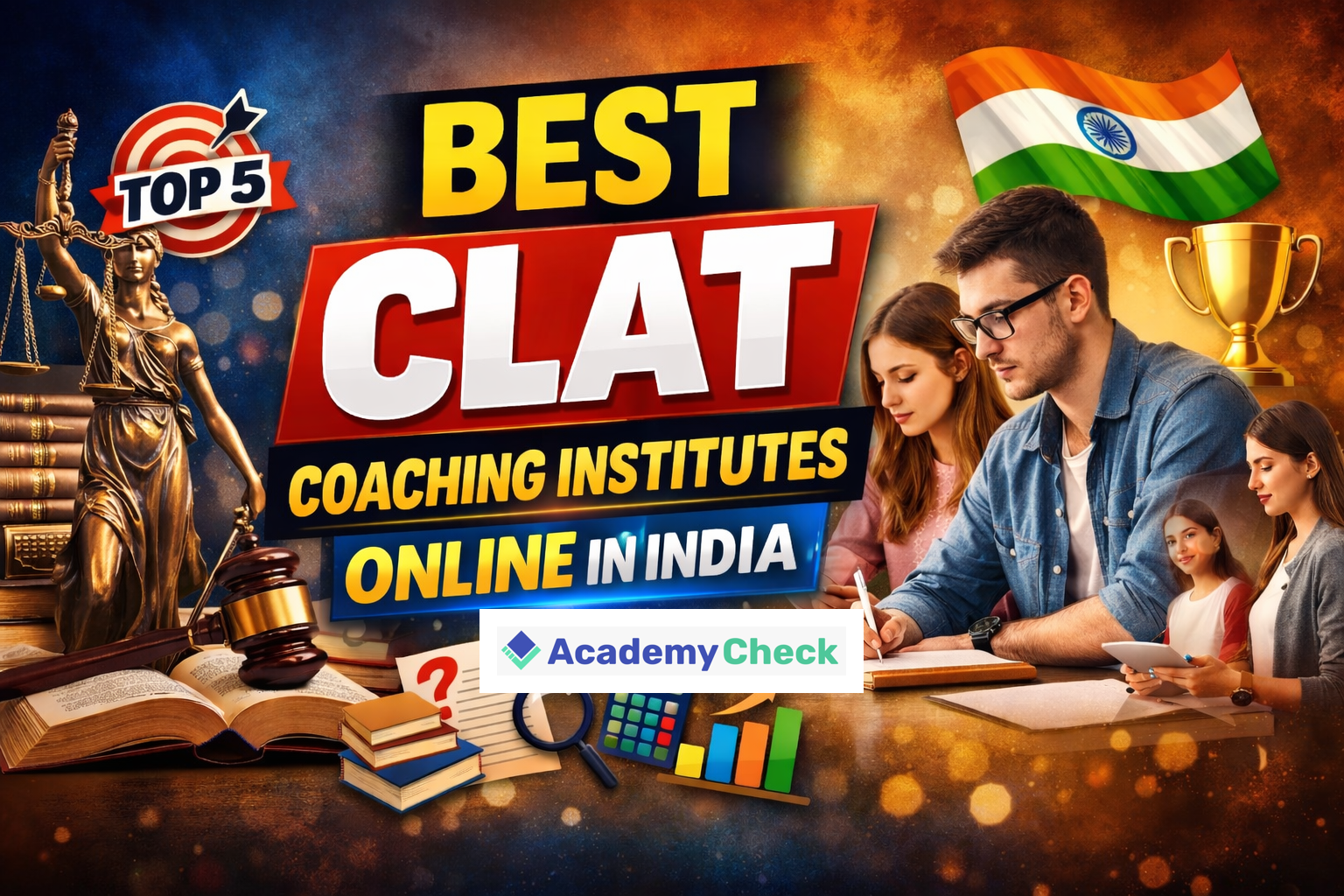 Top 5 CLAT Coaching Institutes in India: Based on Online Education 2026